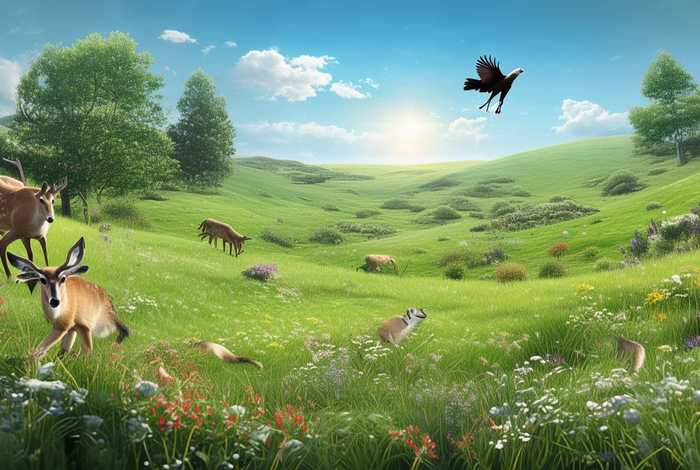 牧场的食物链 - 牧食食物链的特点