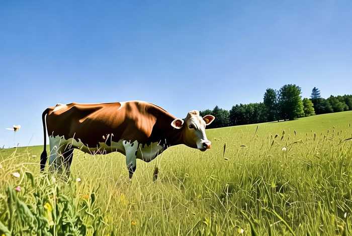 奶牛生活在哪里怎么画；奶牛生活在哪里用英语怎么说