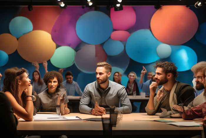 民主讨论会的ppt背景 - 主题讨论ppt 民主讨论会的ppt背景 - 主题讨论ppt