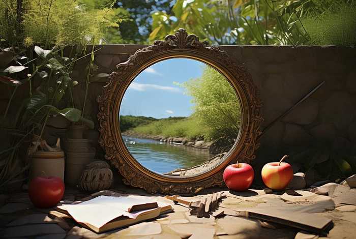 生活宛如一面镜子处处折射道理，生活就如一面镜子