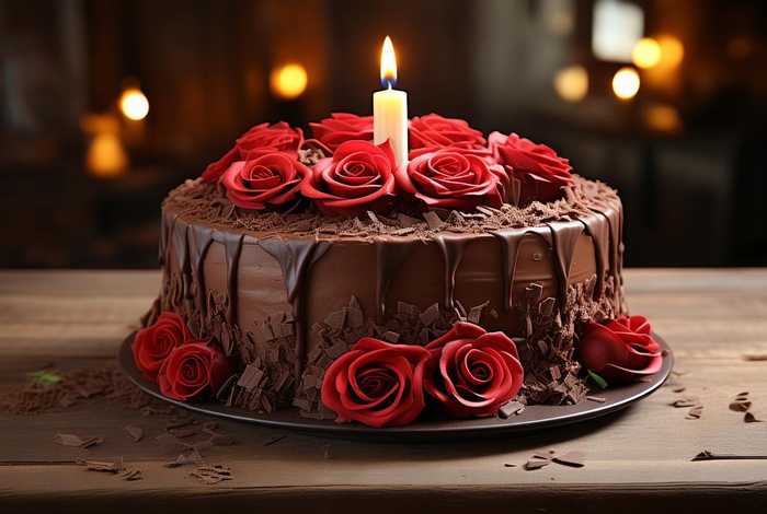 巧克力生日蛋糕（巧克力生日蛋糕图片）