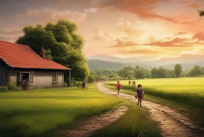 农村生活照片的描述及感受；农村生活照片的描述及感受作文