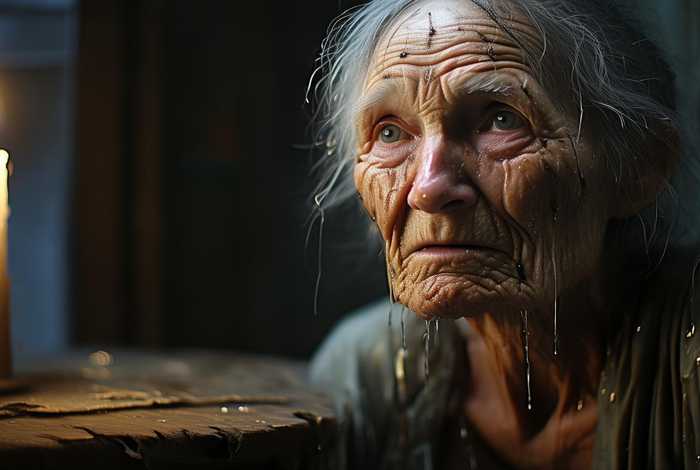 生活流泪、生活艰辛流泪图片