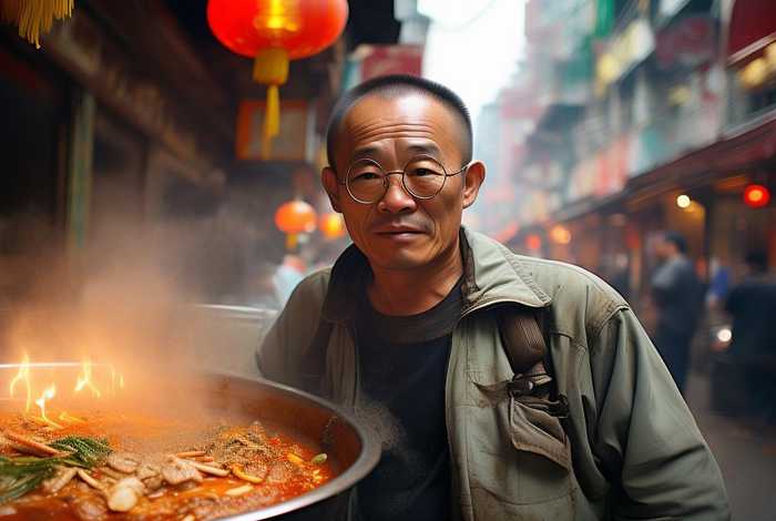 生活麻辣烫左眼镜相亲记，重庆生活麻辣烫左眼镜照片