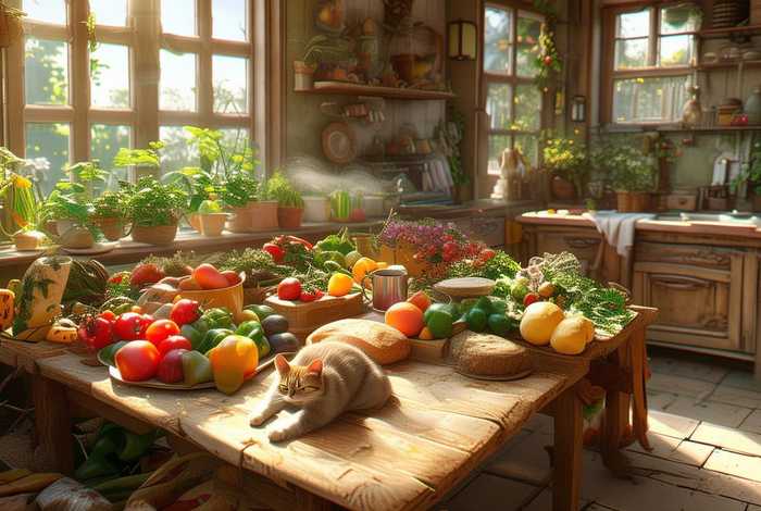 生活场景画、生活场景色彩画