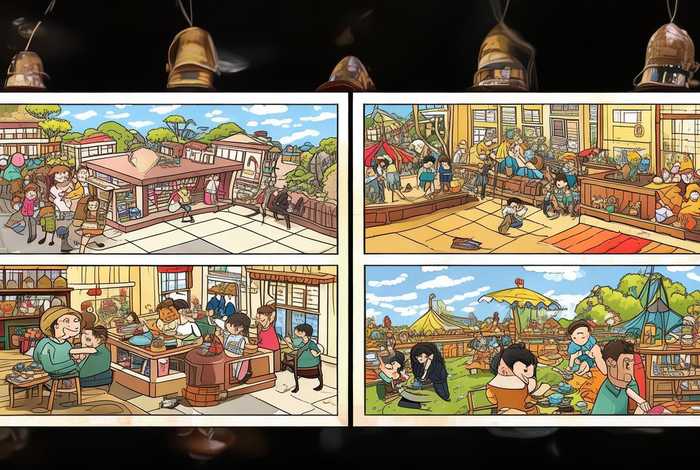 生活连环画4幅图片、生活连环画4幅图片怎么画