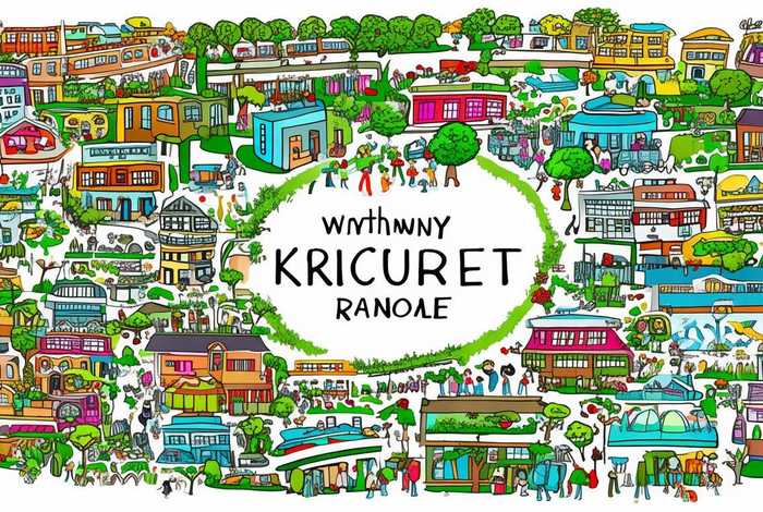 千米生活圈手抄报、千米的手抄报