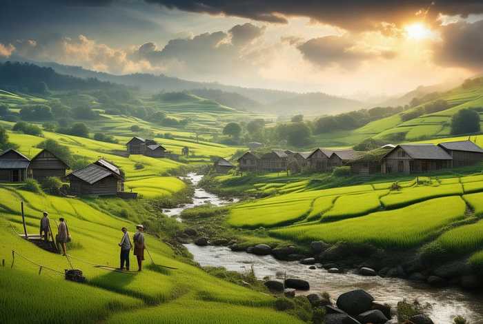 农村生活照片高清图片；农村生活照片高清图片素材