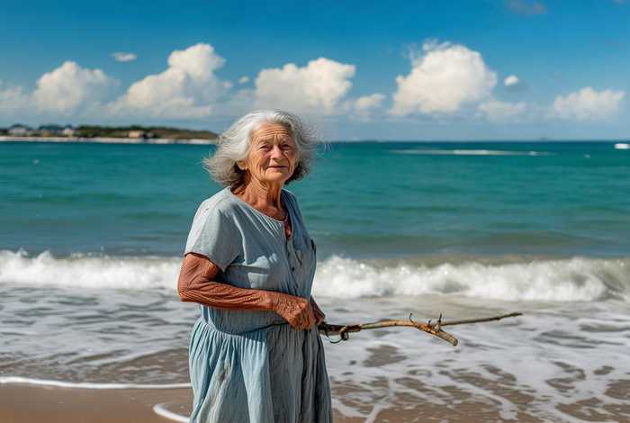 生活在海边的奶奶图片（生活在海边的奶奶图片真实）