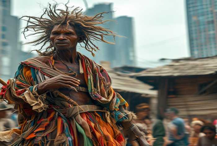 生活在现代的原始人；生活在现代的原始人是谁