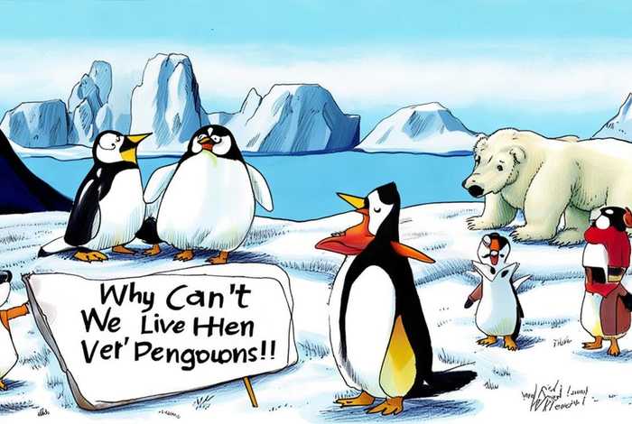 企鹅为什么不能在北极生活，为什么企鹅只能生活在南极不能生活在北极