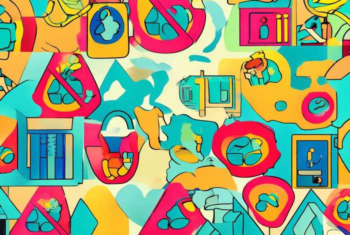 生活标志大全图片简笔画 生活标志大全图片简笔画彩色