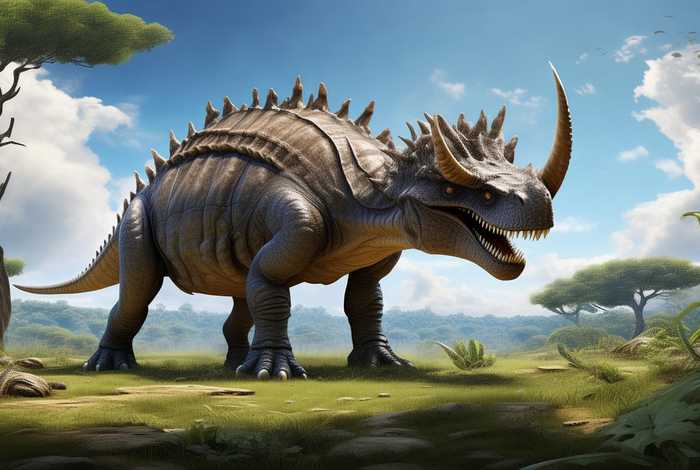 三角龙的生活习性作文、写作文描述三角龙的特点