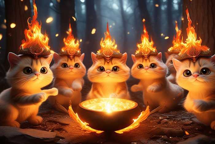 圣火喵喵教；圣火喵喵教表情包