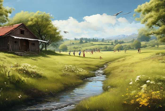 描写乡村生活场景的片段 描写乡村生活场景的片段作文