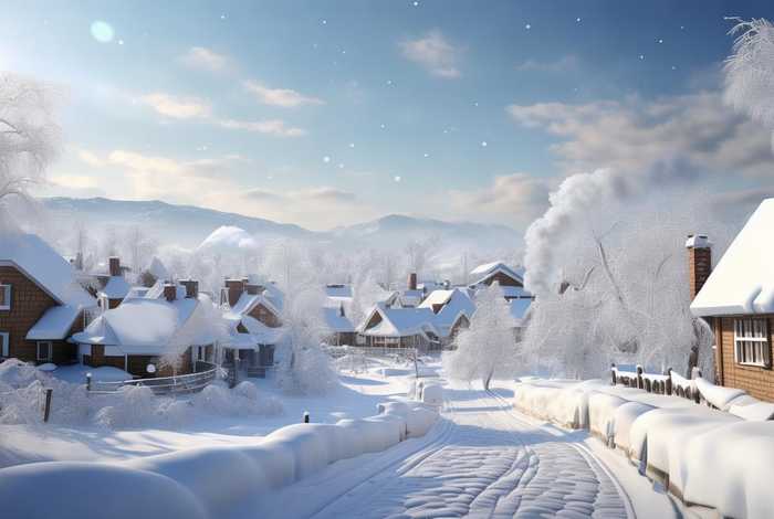 生活中的雪景、现实生活中的雪景