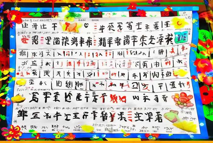 生活中的汉字手抄报三年级，生活中的汉字手抄报三年级图片