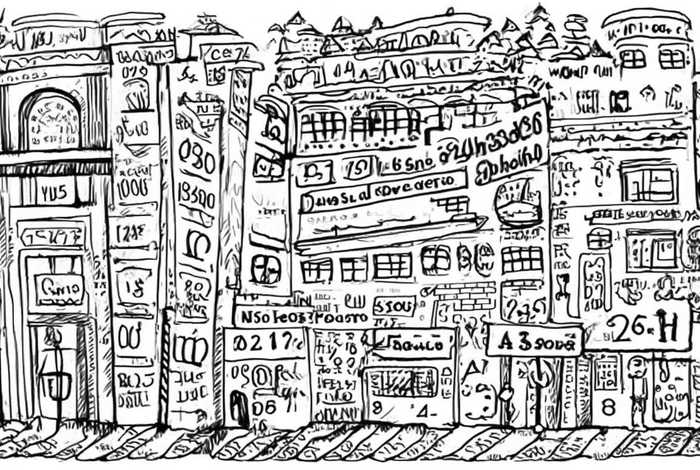 生活中带数字的图片；生活中带数字的图片简笔画