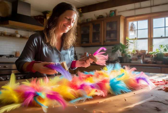 生活就算是一地鸡毛也要鸡毛掸子、生活就算是一地鸡毛,我也要把它扎成漂亮的鸡毛掸子