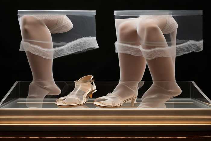 全只剩下那条透明薄纱丁字小内袜丝和跟鞋；超薄透明短丝袜的价格