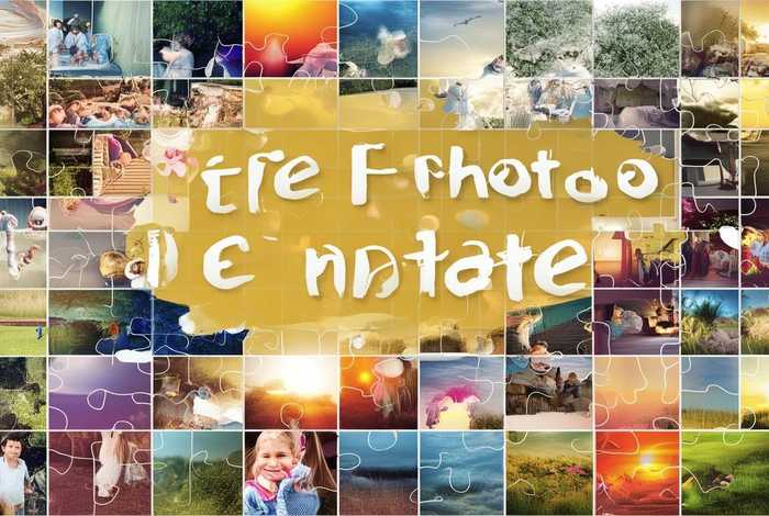 生活照拼图word模板、生活照片模板