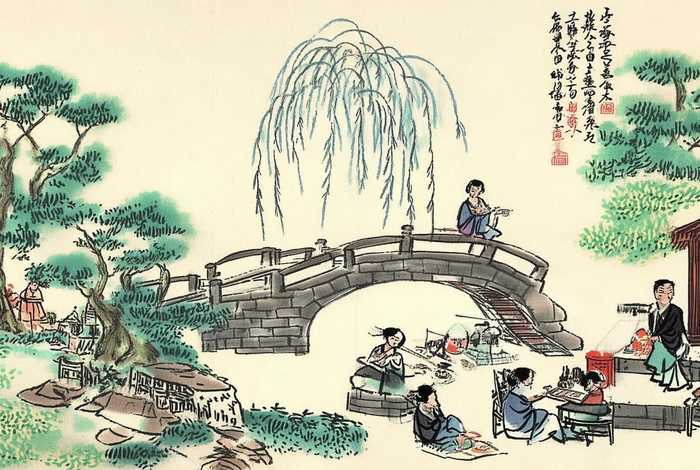 生活国画作品；生活国画作品图片