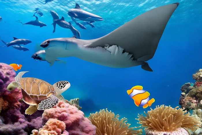 生活在水里动物图片，生活在水里的动物图片及名称