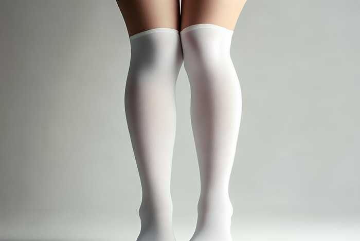 清纯女孩干净长腿白丝写真 白丝照片无头真人