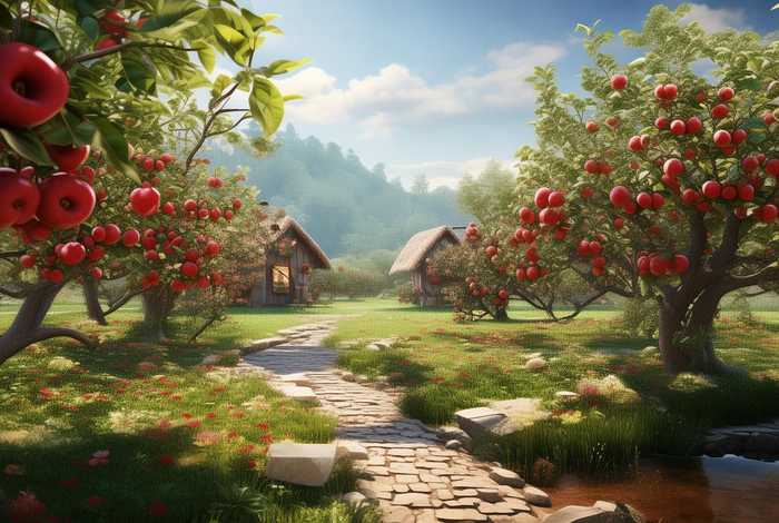 平果生态小镇；苹果生态园