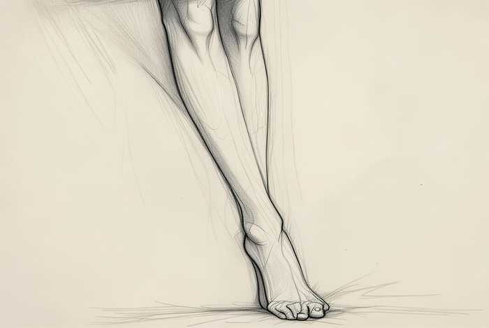 美女腿的画法 美女腿的画法简笔画