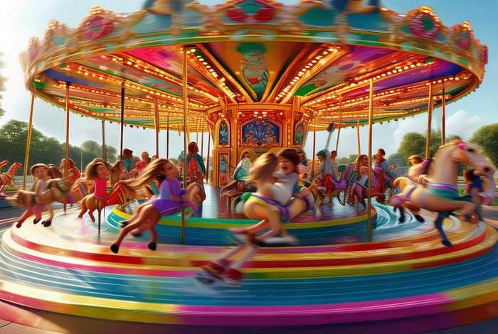 生活就像旋转木马；生活就像旋转木马一样转呀转