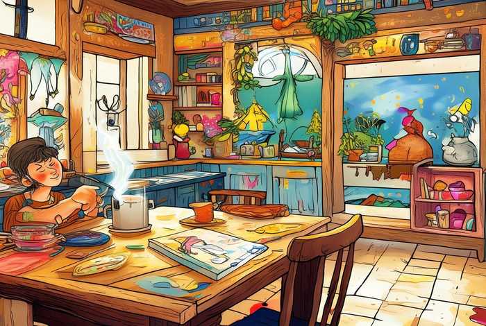 手绘生活画；手绘生活插画