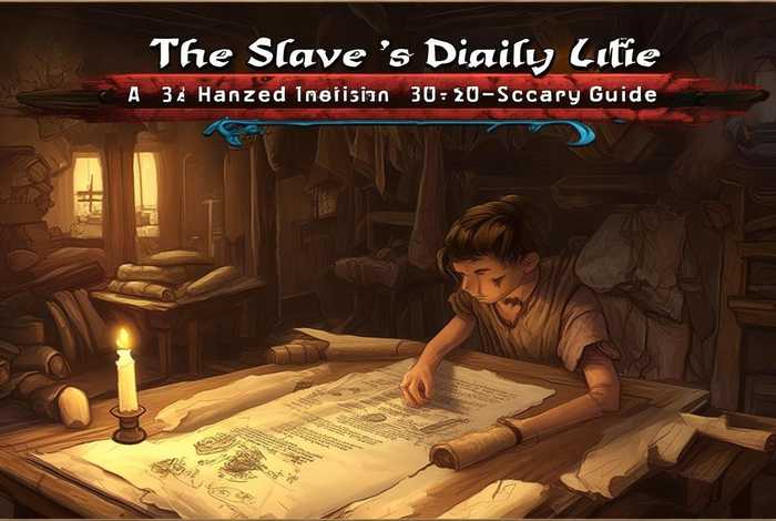 奴隶的日常生活汉化版攻略（奴隶的生活3.0魔改版无疤攻略）