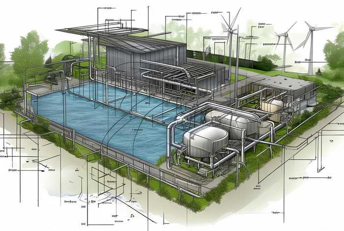 生活污水处理工艺设计图；生活污水处理工艺设计图纸