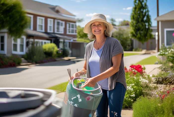 日常生活中的玛丽扔垃圾 - 生活中的!玛丽