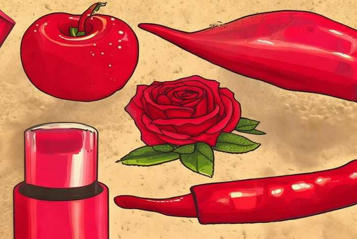 生活中红色的东西图片，生活中红色的东西图片简笔画