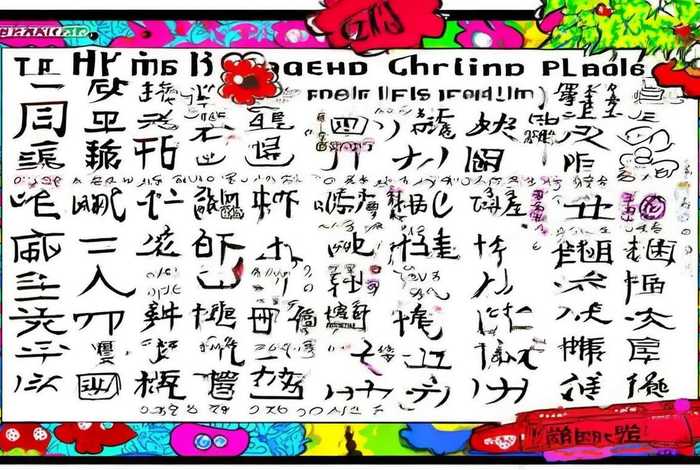 生活中的汉字手抄报三年级，生活中的汉字手抄报三年级图片