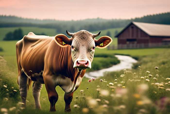 奶牛的生活日常（奶牛的生活日常图片）