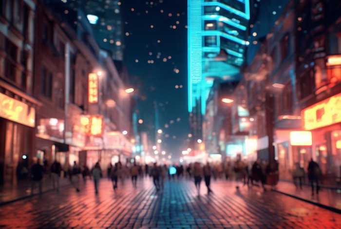 生活夜景动图（生活夜景的图片）