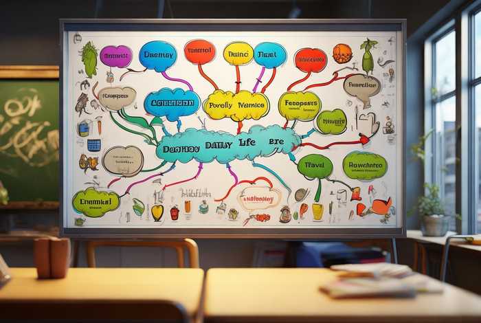 日常生活思维导图英语绘画教学 - 日常生活的思维导图英语怎么做