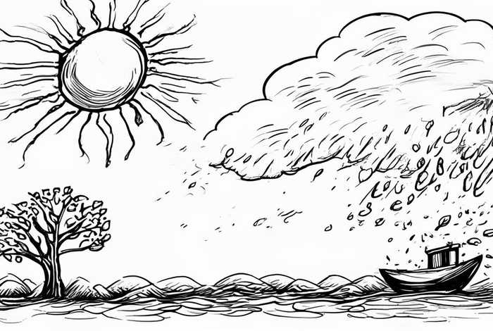 气象对生活的影响 气象对生活的影响简笔画