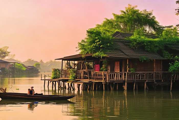 惬意水乡生活（惬意水乡生活的句子）