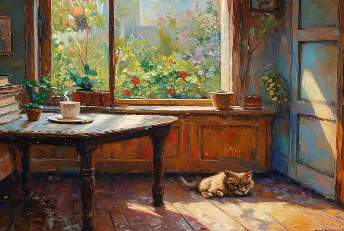 生活日常的一角 生活的一角美术作品