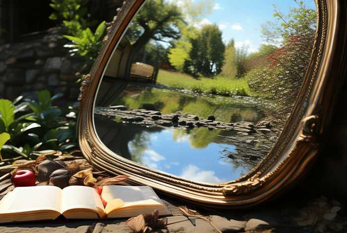 生活宛如一面镜子处处折射道理，生活就如一面镜子