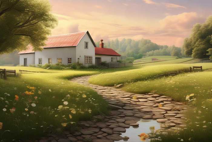 平淡的乡村生活，平淡的乡村生活图片