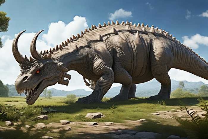 三角龙的生活习性作文、写作文描述三角龙的特点