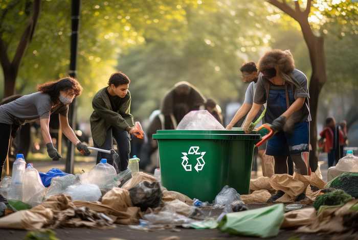 清理生活垃圾；清理生活垃圾图片