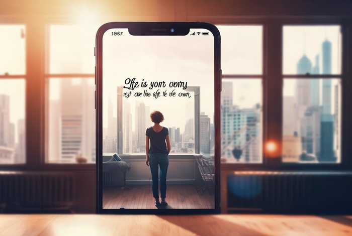 手机壁纸生活是自己的（毕竟生活是自己的）