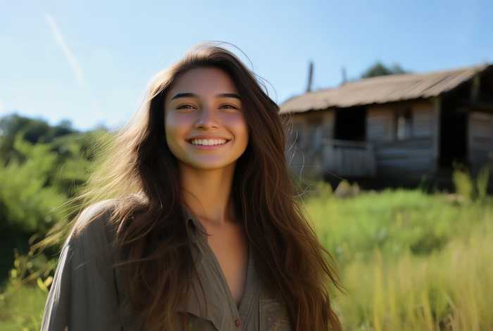 农村漂亮美女生活照，农村漂亮美女生活照片