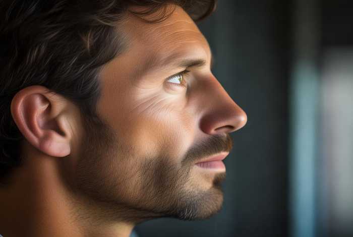 三十岁男人生活照侧脸；三十岁男人生活照侧脸图片